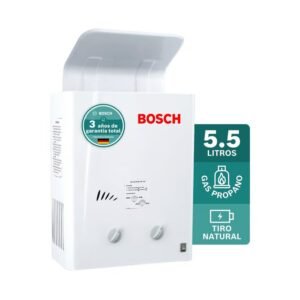 Calentador de Agua 5.5 Litros Tiro Natural de Paso a Gas Propano Therm 1000 O Bosch