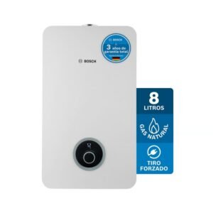 Calentador De Agua 8 Litros Tiro Forzado De Paso A Gas Natural Therm 2400 F Bosch