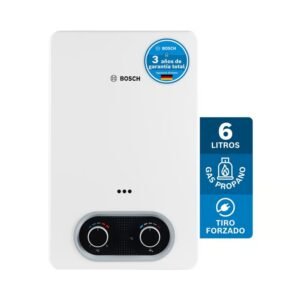 Calentador De Agua 6 Litros Tiro Forzado De Paso A Gas Propano Therm 1400 F Bosch