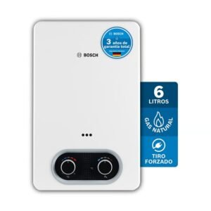 Calentador De Agua 6 Litros Tiro Forzado De Paso A Gas Natural Therm 1400 F Bosch