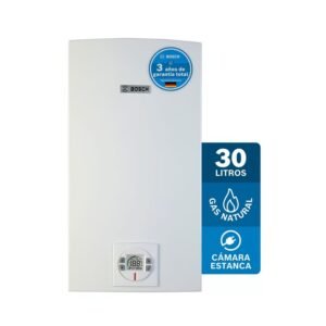 Calentador De Agua 30 Litros Tiro Forzado Cámara Estanca A Gas Natural Therm 8000 S Bosch