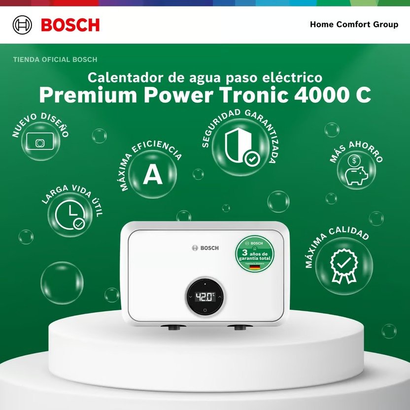 Calentador De Agua Eléctrico A 220 Voltios 12 kW Premium Tronic 4000 C Bosch - Image 3