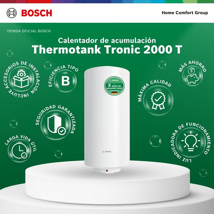 Calentador Eléctrico Acumulación 120 Litros 220 Voltios Bosch - Image 4